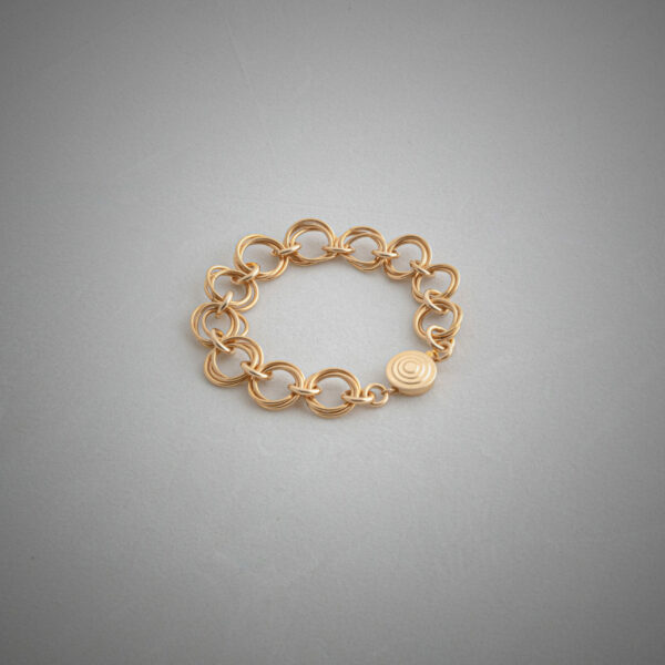 BiMetal Triple Orbital Bracelet 14K Gold Filled