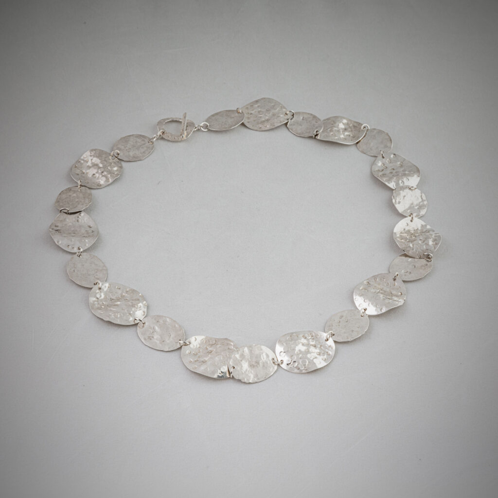 Hammered Sterling Silver Necklace