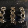 Silver and Gold double link bracelet with silver clasp option 2