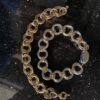 Silver and Gold double link bracelet with silver clasp Option 1