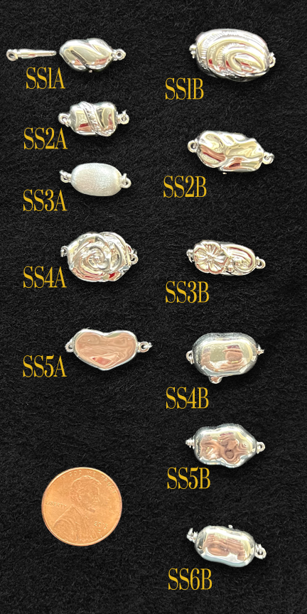 Photo of one touch clasp type options